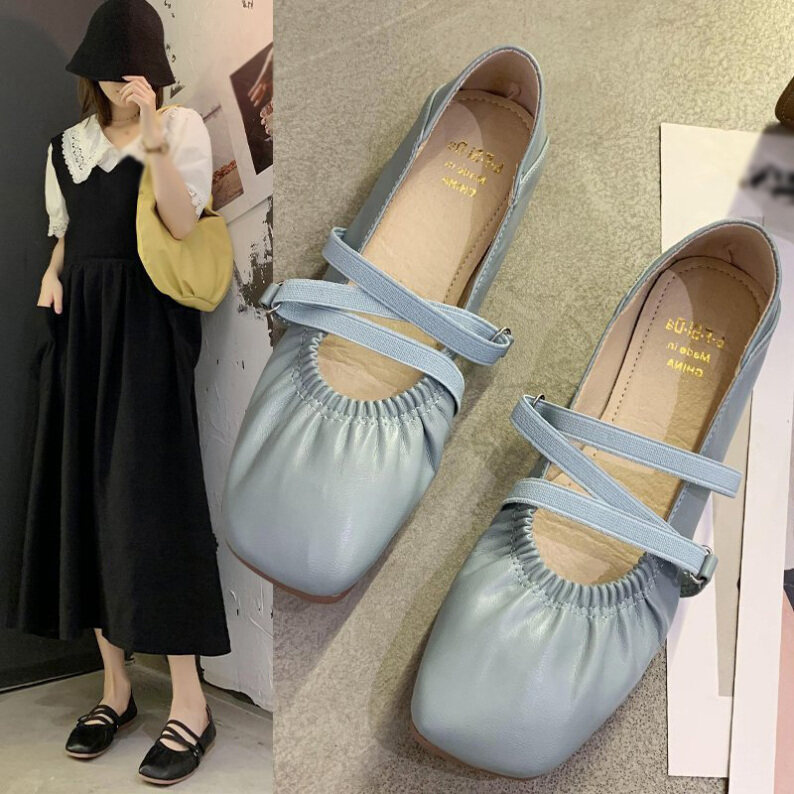 Giày Bệt Nữ Phong Cách Hàn Quốc Giày Đế Bệt Ba Lê Thanh Lịch Giày Lười Thường Ngày giá rẻ