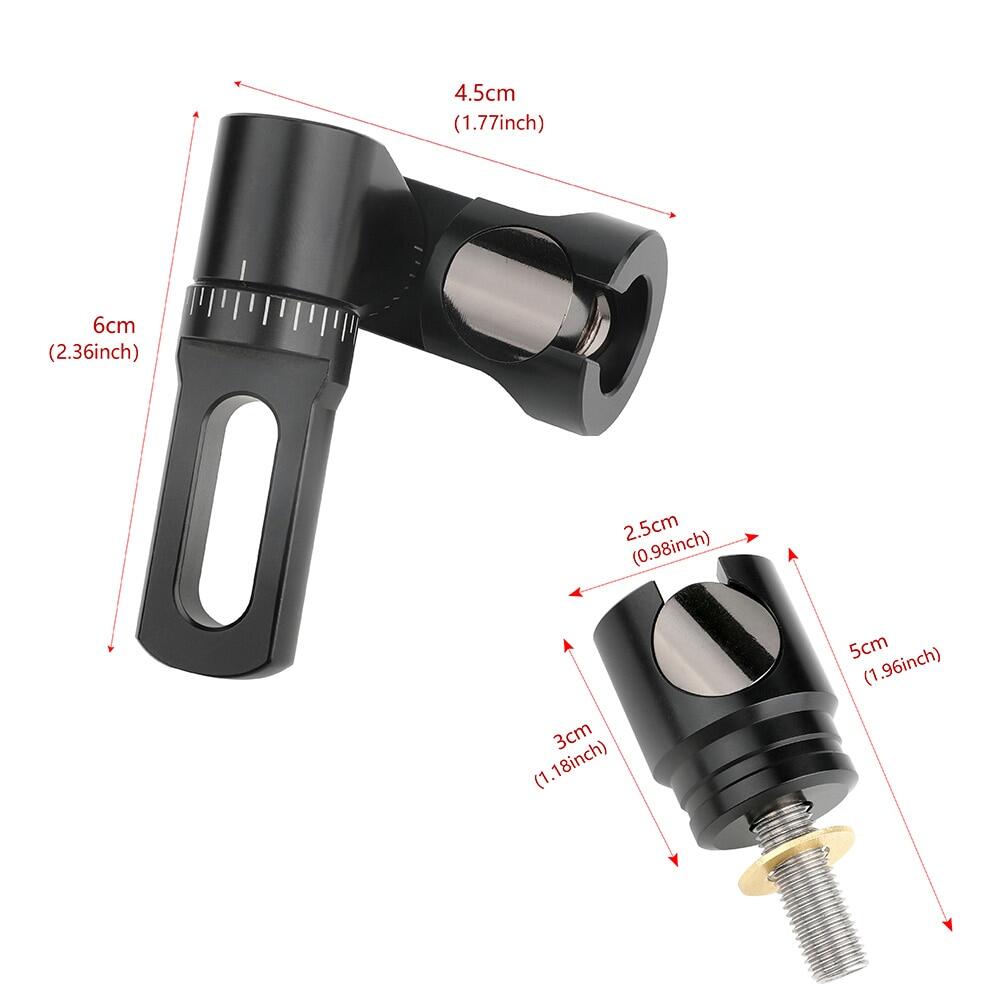 Compound Bow V Bar Balance Rod Stabilizer Precise Angle Adjustable Adapter Shock Absorption