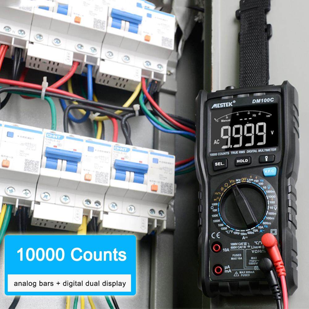 MESTEK 10000 Counts Digital Multimeter AC/DC Voltage Current NCV Live LineTester 