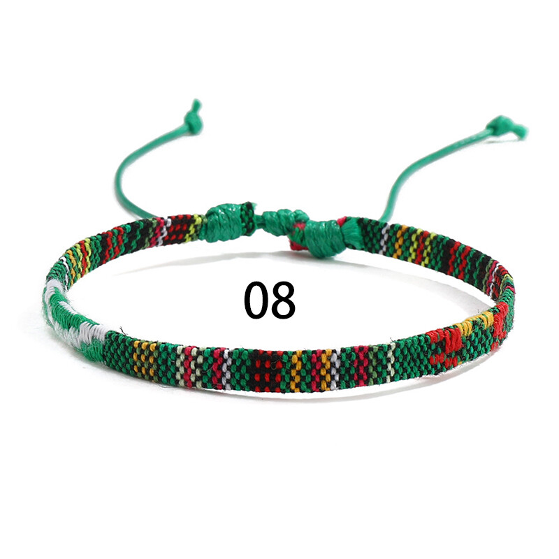 Hand Woven Colorful Rope Adjustable Bracelet Edition Woven Hand Rope Couple Models Bracelet