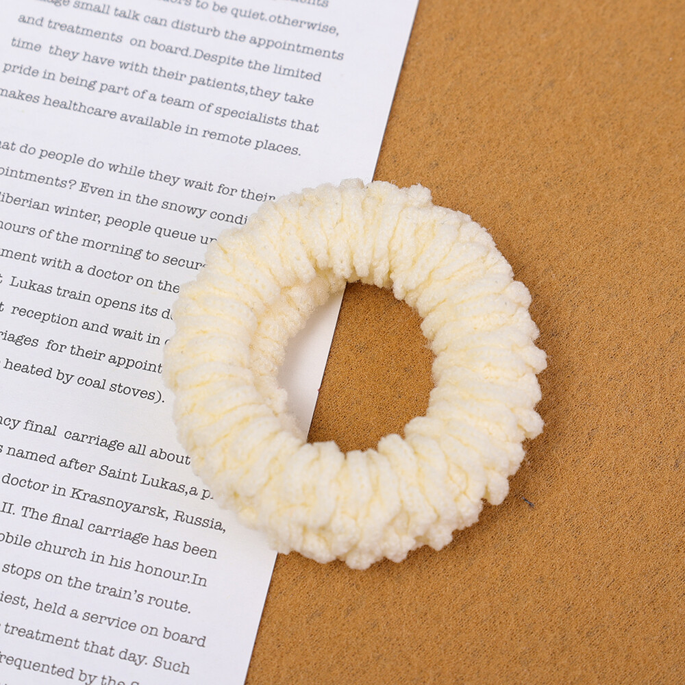 Autumn and Winter Plush Towel Ring Hair Tie Korean Style Hair Accessories Headband Thick High Elastic Hair Rope