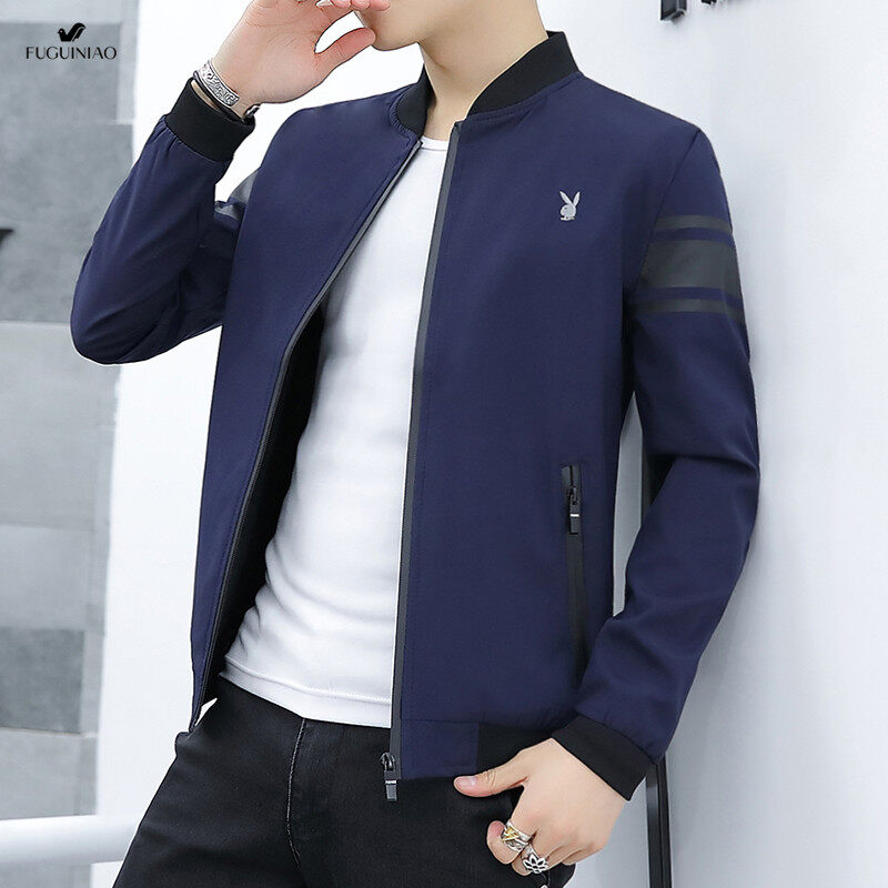 FUGUINIAO 2020 Fashion Men's New Joker Casual Light Jacket Outdoor Jacket (M-4XL)