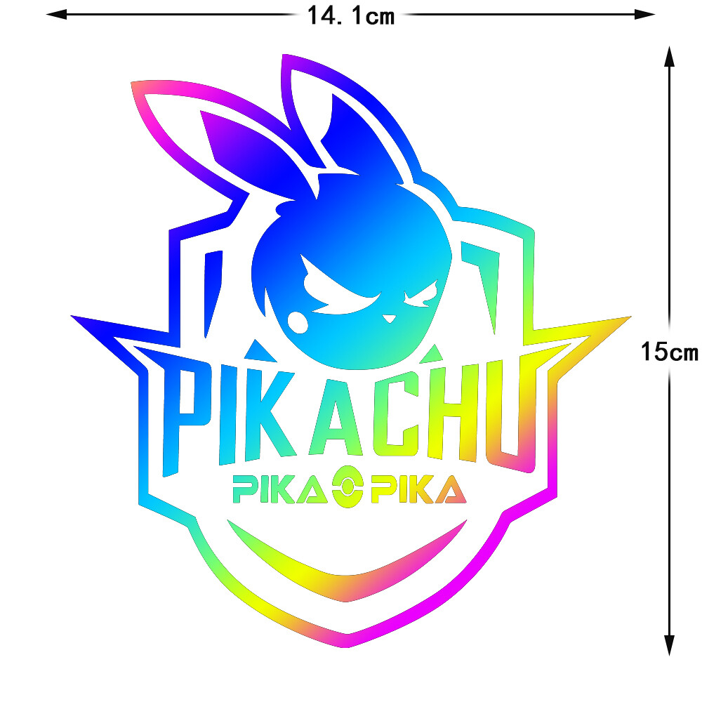 Picachu Sticker Angry explosive Edition xe máy máy tính hình dán hành lý chống thấm nước Miếng Dán Phản chiếu