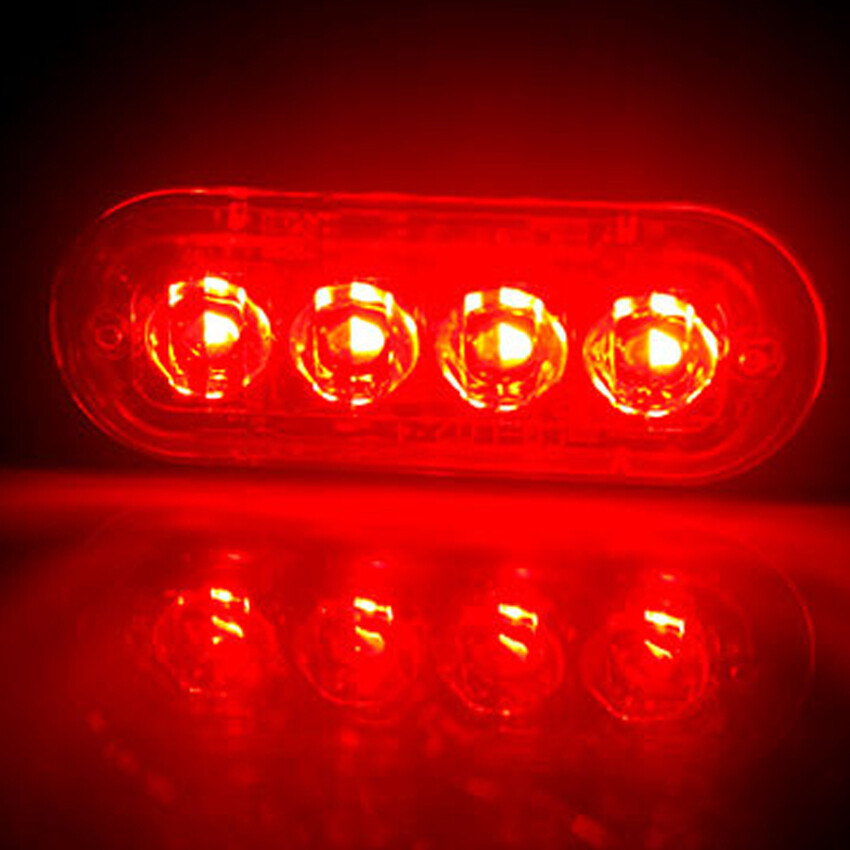 Car strobe warning light emergency light light bar automatic flashing signal light police car SUV motorcycle LED light bar