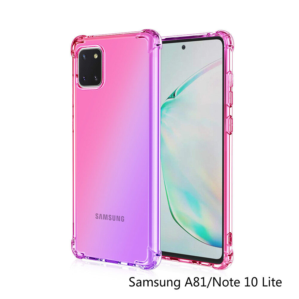 XICCI for Samsung A81/Note 10 Lite Gradient Color Case Cover Soft TPU Silicone Phone Cases Back Cover Shockproof Casing