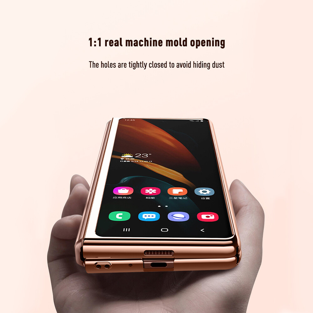 For Galaxy Z Fold 3 5G Case Folding Protective Cover Hard PC Bumper Transparent Front Back Protection For Samsung Galaxy Z Fold3 Transparent Case