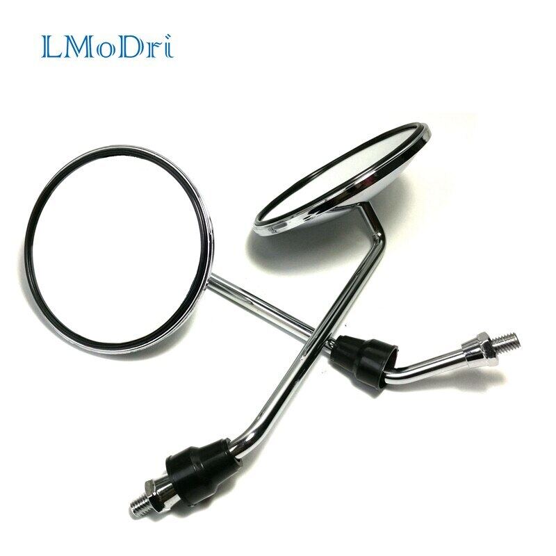 2 Miếng/Cặp Gương Chiếu Hậu Xe Máy Gương Chiếu Hậu Xe Đạp Gương Xe Máy Gương Bên Tròn 8Mm
