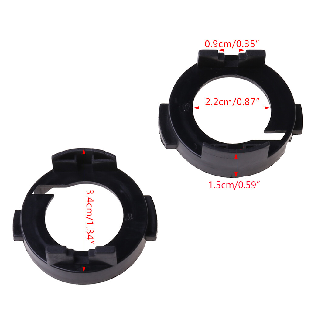 2x H7 LED Headlight Adapter Holder Retainer Socket LED Bulb Base For Kia Forte K