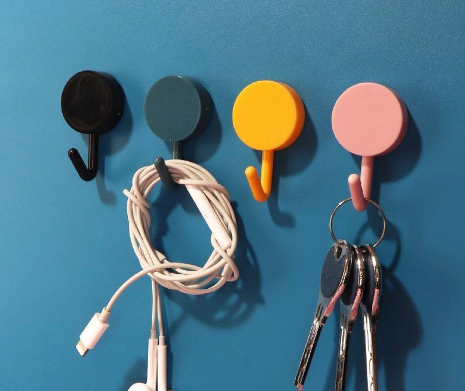 Adhesive Hook Towel Hanger Hook Bathroom Door Hook Kitchen Hook Non-drilling Hook