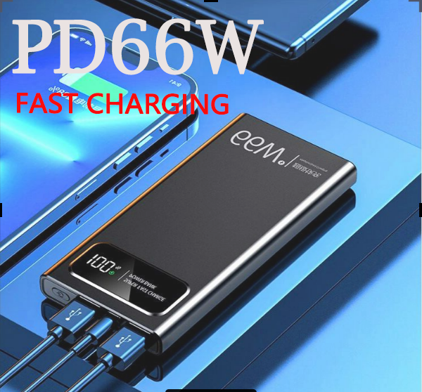 Portable 20000mAh PD66w Powerbank Original Fast Charging 50000mAh Power ...