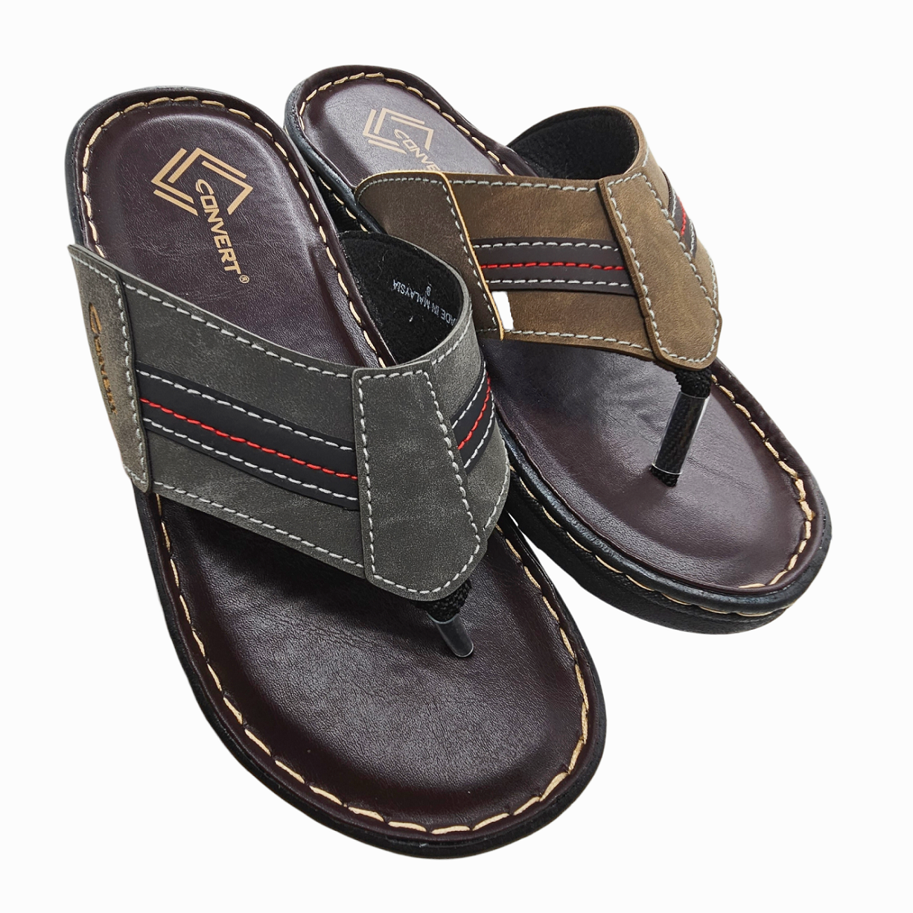 CONVERT CV1753 Men Flip Flop Slippers Selipar Lelaki Comfortable