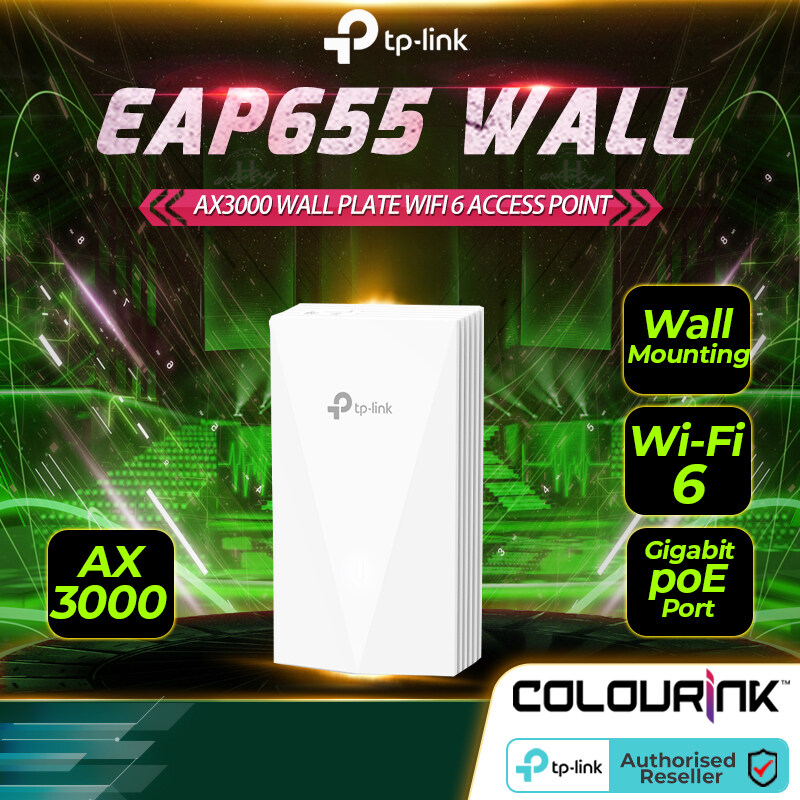 Tp-Link EAP655 Wall AX3000 Wall Plate WiFi 6 PoE Access Point | Lazada