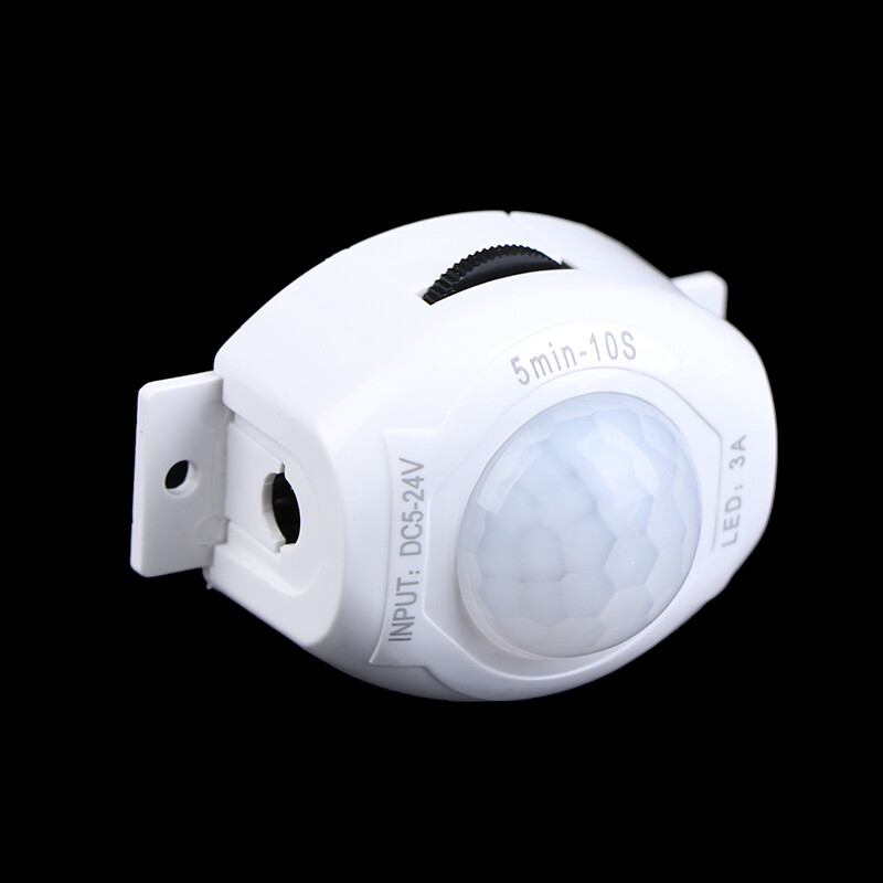 Graceful Cảm Biến Chuyển Động Công Tắc Đèn DC 5V 12V Máy Dò Chuyển Động Hẹn Giờ Kích Hoạt Tự Động