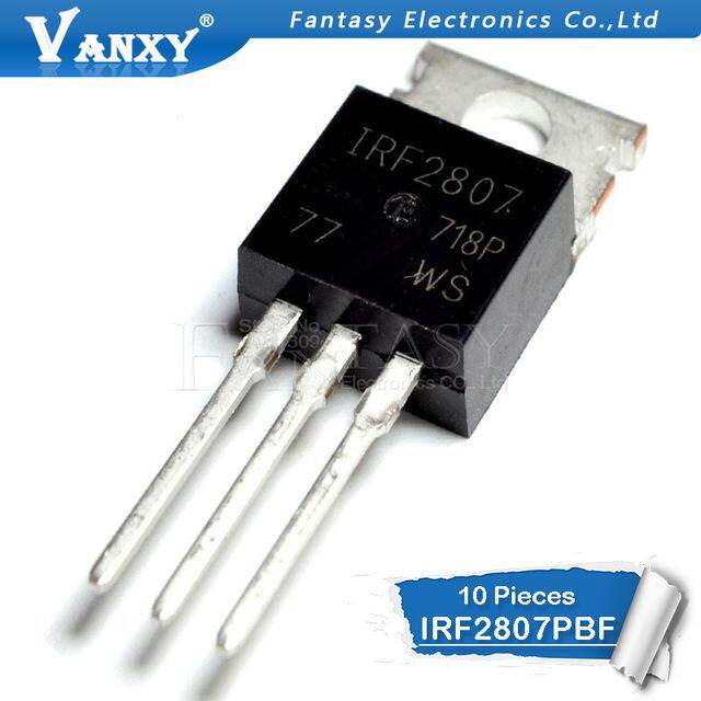 10pcs irf 2807 to-220 irf2807 irf2807pbf to220 n-channel mosfet transistor new original ic