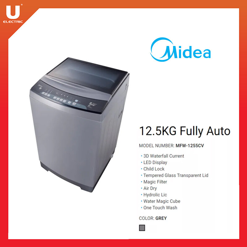 Midea Washer (12KG) MFW1255CV Lazada