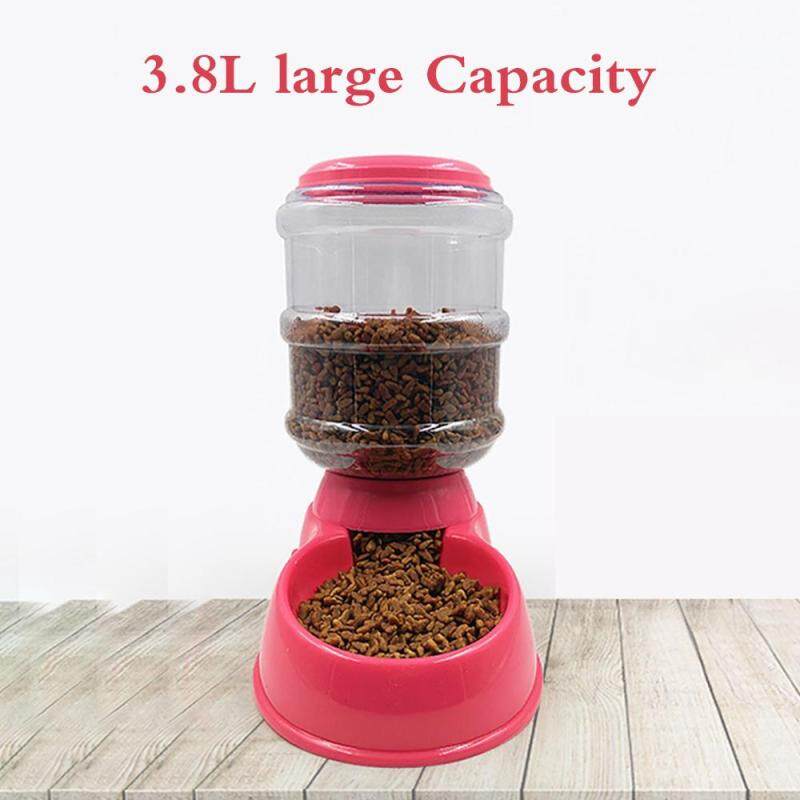 Bình rót thức ăn cho thú cưng, bình rót nước tự động dung tích lớn 3,8l, dung tích lớn, tự phân phối, trọng lực, bình đựng nước cho chó mèo, bát uống nước/tự động cho thú cưng ăn 1 # petthome