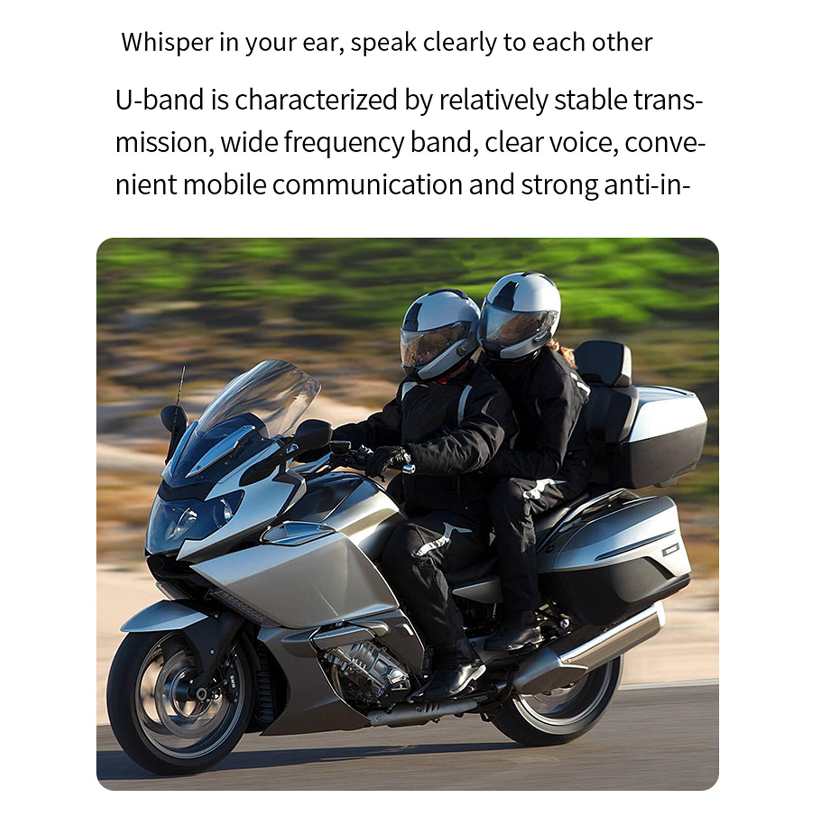 【COD/Ready】Xe Máy BT Intercom, Với Mũ Bảo Hiểm Đài BT Hệ Thống Liên Lạc Thông Dụng Chống Nước, Dành Cho Xe Mô Tô Địa Hình ATV