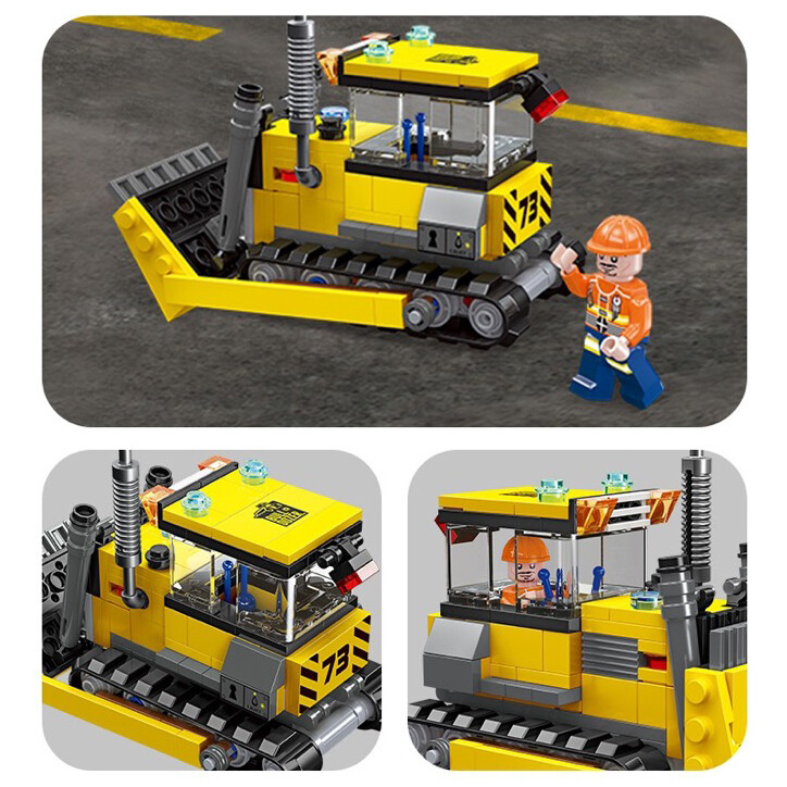 Construction Vehicles Building Block Toy Assembly Particle Children Development Education Collection Toys Puzzle Boys And Girls Birthday Gifts Kids toys 6 Years Old And Above