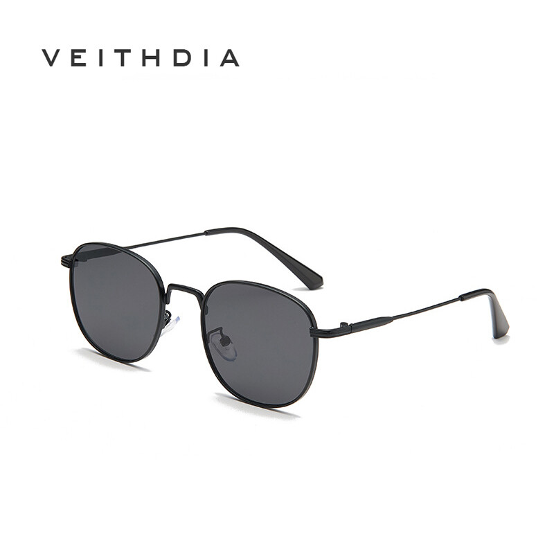 VEITHDIA New Retro Small Frame Sunglasses Fashion Metal Square Unisex Sunglasses S2021