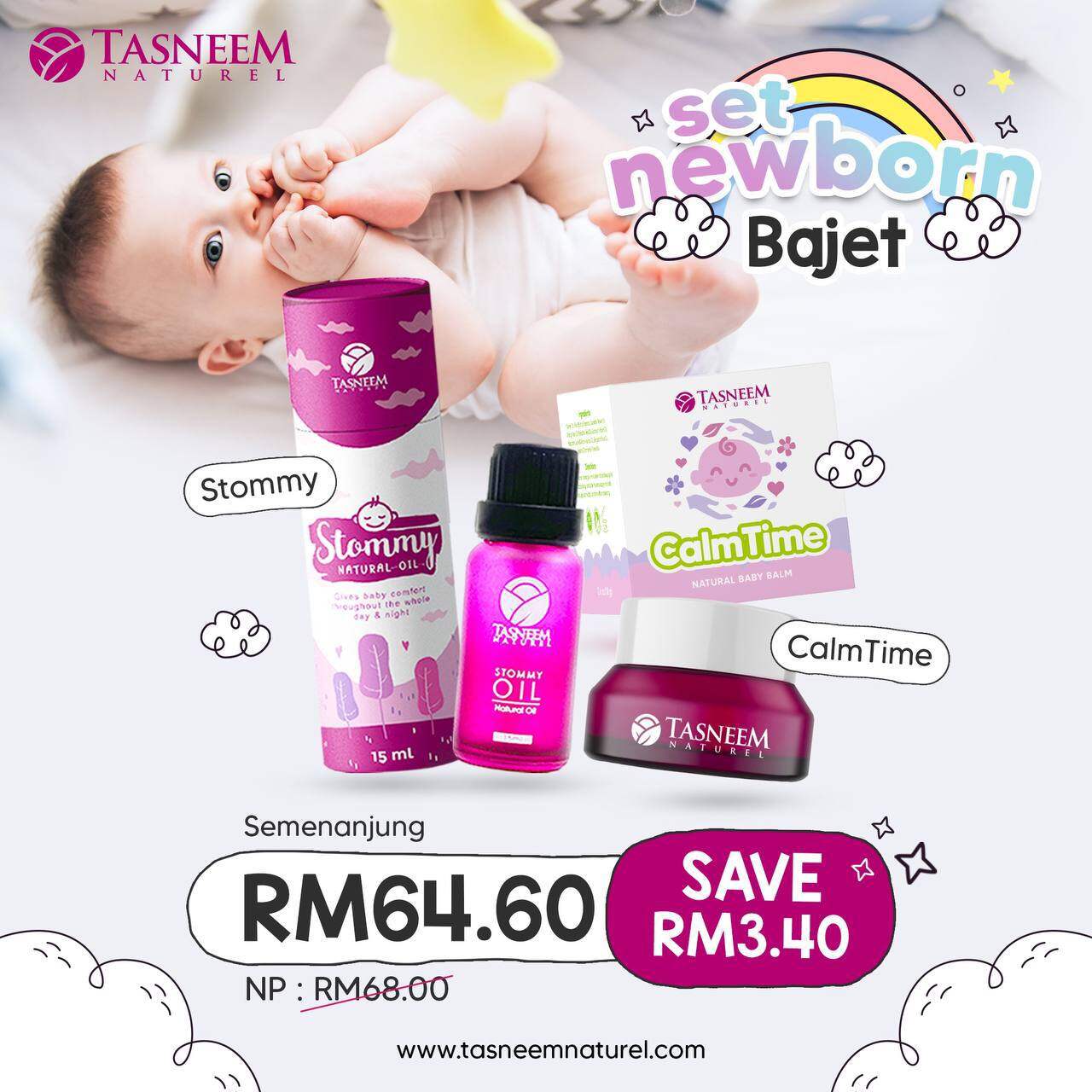 Set Newborn Bajet Tasneem Naturel | Lazada