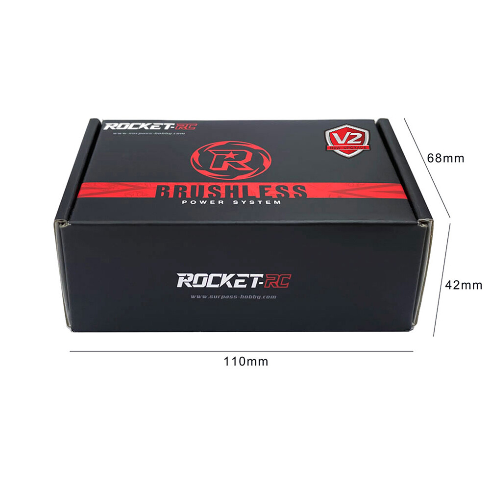 Máy Bơm Không Chổi Than Không Thấm Nước Rocket V2 Supersonic 45A 60A 80A ESC Thiết Bị Điều Khiển Tốc Độ Với 5.8V/5A BEC Cho Động Cơ 3650 Bộ Phận Xe Hơi Điều Khiển Từ Xa 1:10
