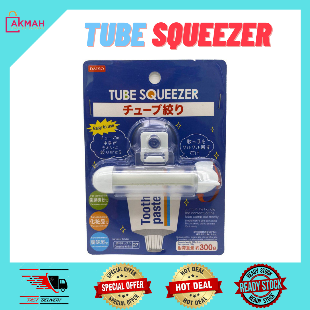 [READY STOCK] Toothpaste tube squeezer dispenser Daiso Tube Squeezer