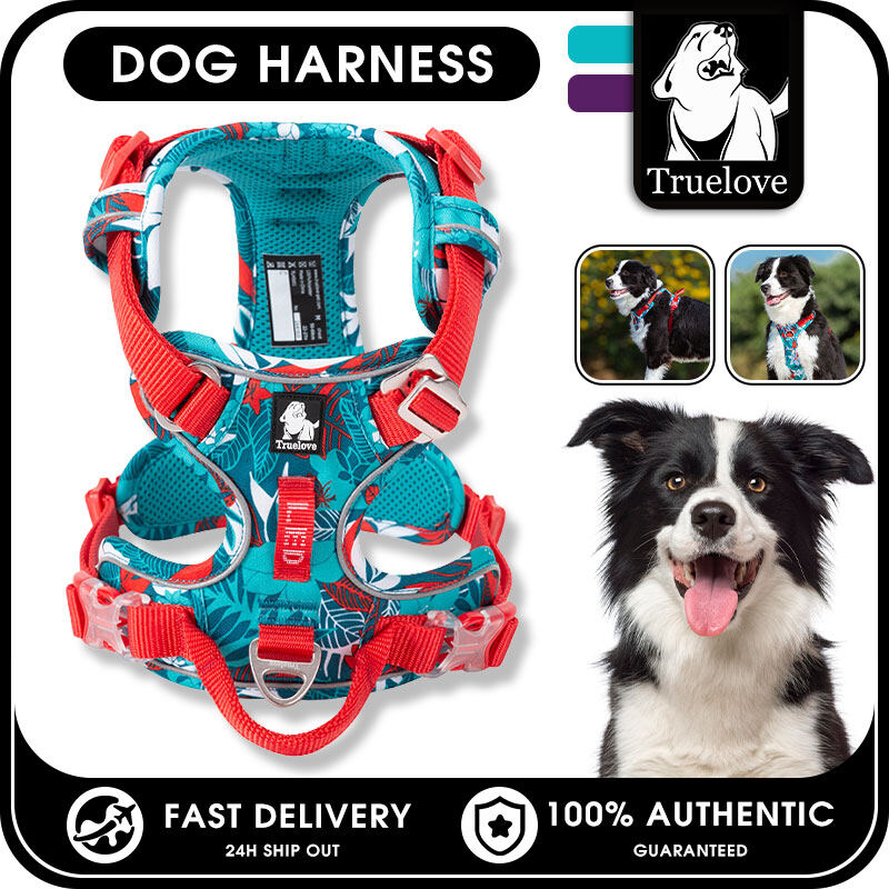 TRUELOVE No Pull Dog Harness Adjustable Safety Nylon Small Medium