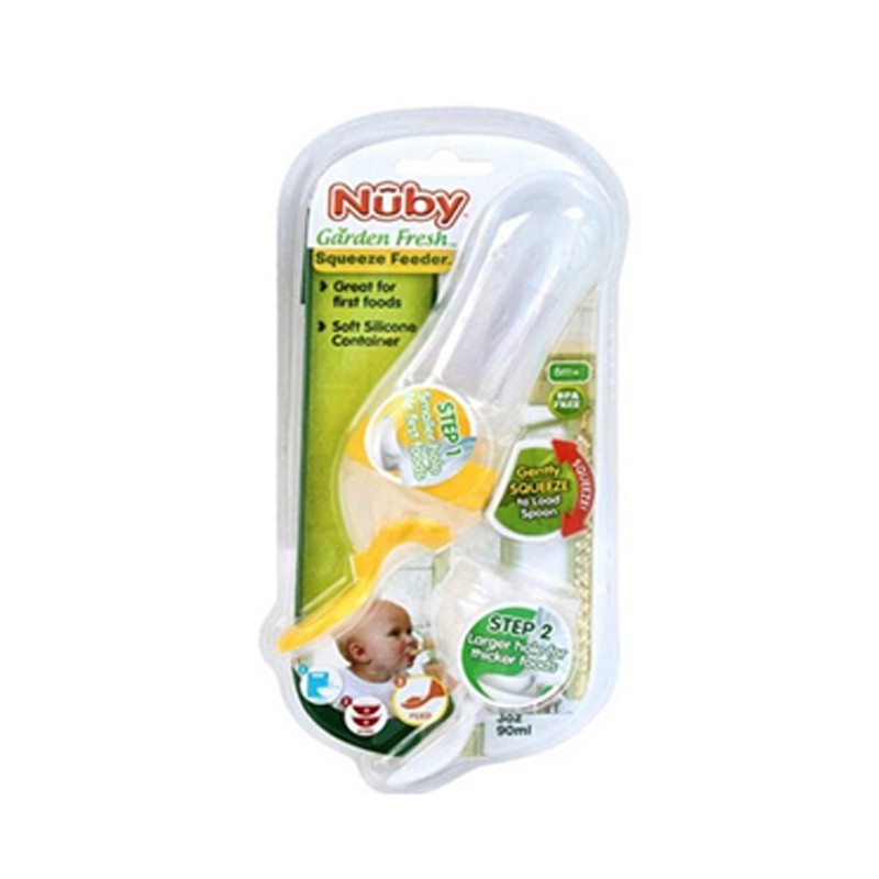 Bình thìa silicone Nuby dành cho bé ăn bột dung tích 90ml