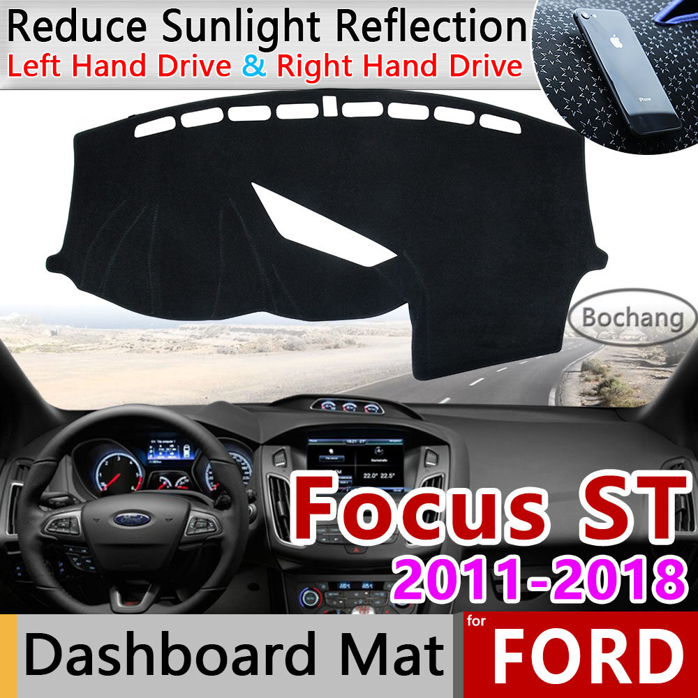 For ford focus st 2011 2012 2013 2014 2015 2016 2017 2018 anti-slip mat dashboard pad sunshade dashmat protect car accessories