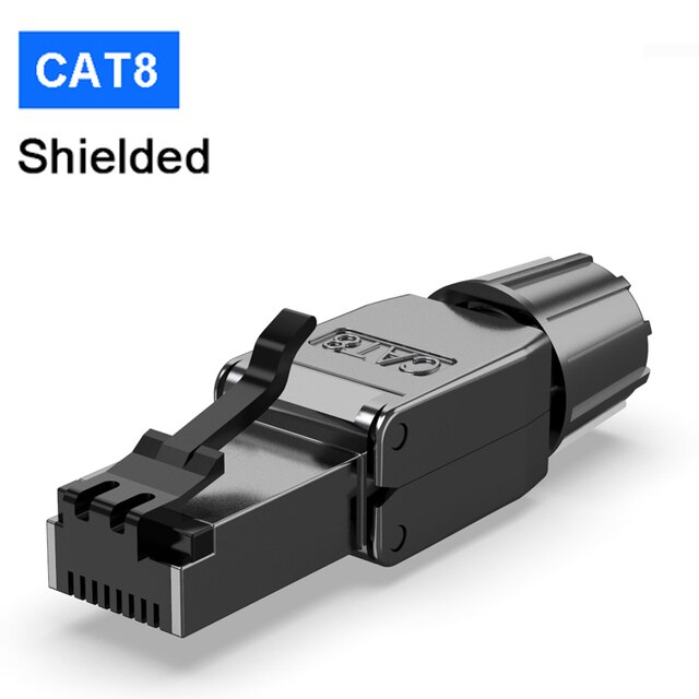 Connettore Cat7 Cat6A RJ45 12-Pack, Lega di zinco Italia