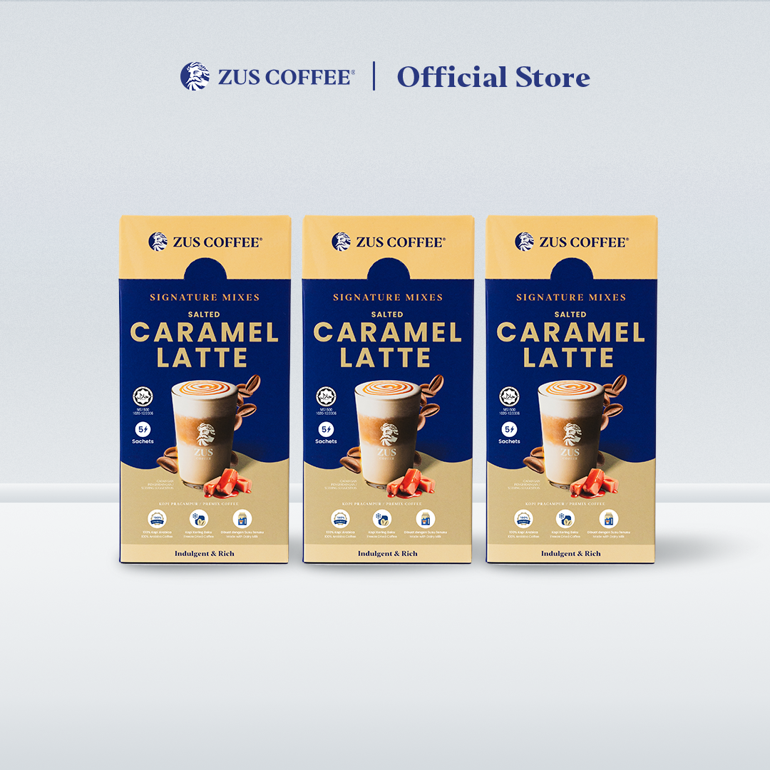 ZUS Signature Mixes Coffee Salted Caramel Latte 5's Lazada