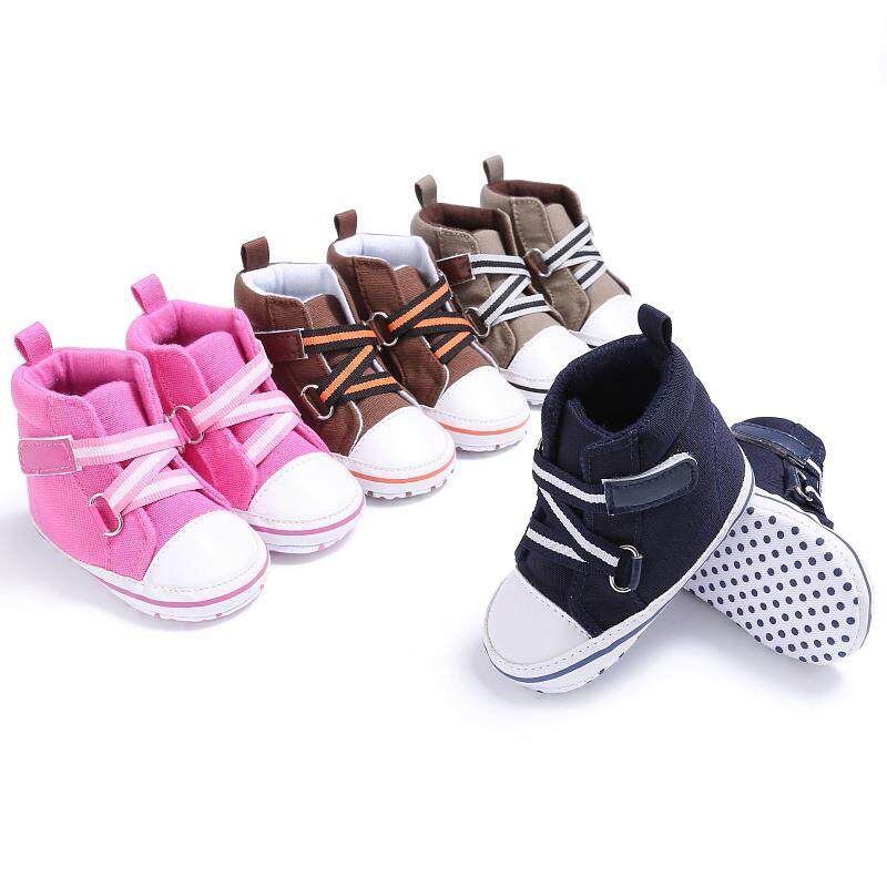 Newborn Baby Sole Crib Shoe Infant Girls Boy Toddler Casual Anti-Slip 0-18Months