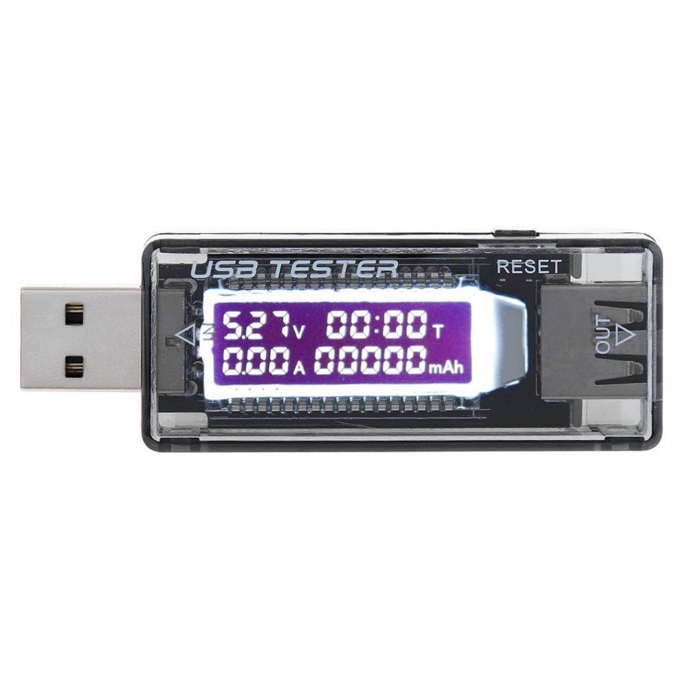 Bộ Sạc USB Máy Kiểm Tra Công Suất Điện Máy Đo Dòng Điện Oltage Màn Hình Kỹ Thuật Số LCD