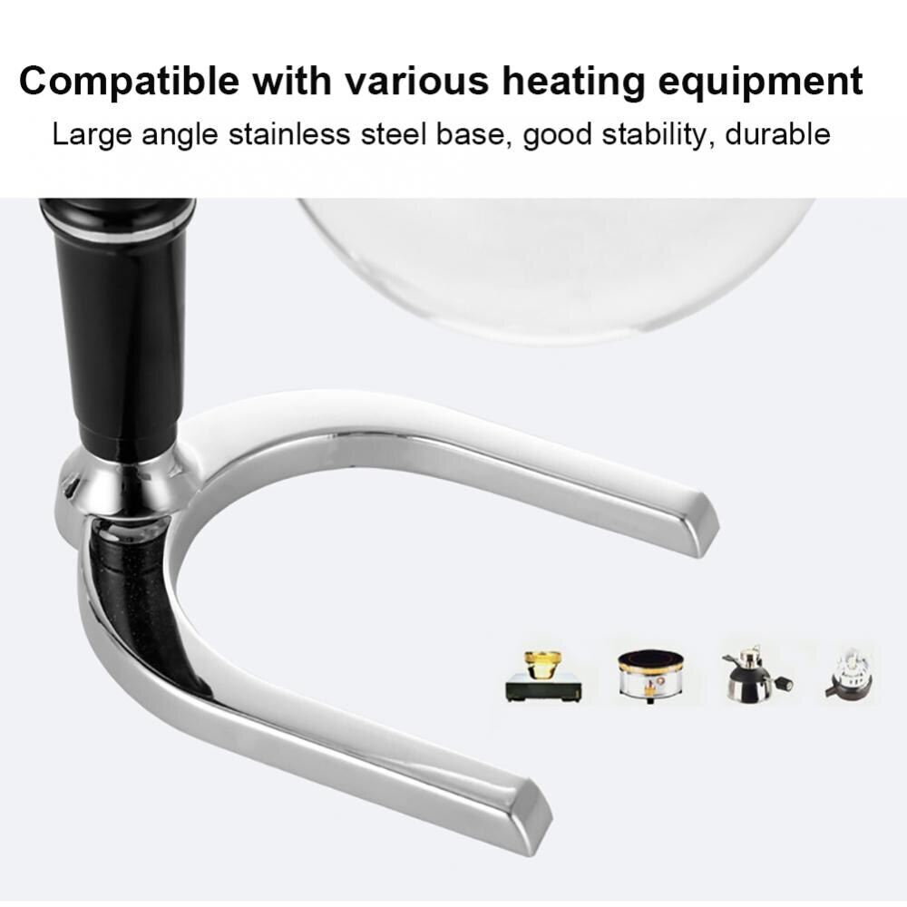 Máy Pha Cà Phê Bình Thủy Tinh Siphon 300/500Ml Máy Pha Cà Phê Thủ Công Có Bộ Lọc Tự Làm Tại Nhà