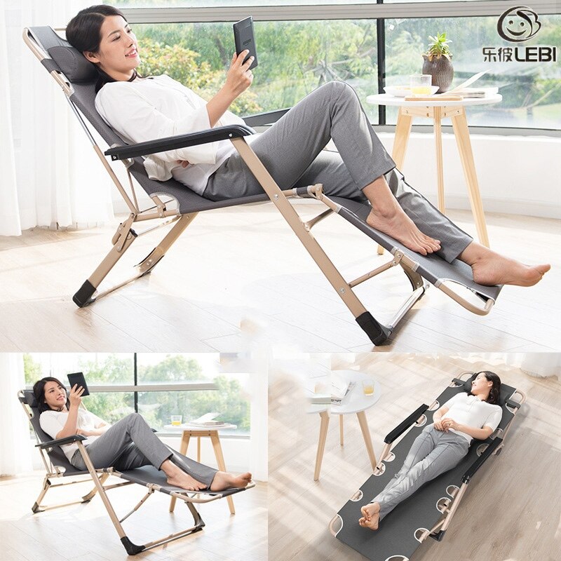 Folding recliner office nap bed home nap chair wholesale armchair balcony leisure portable