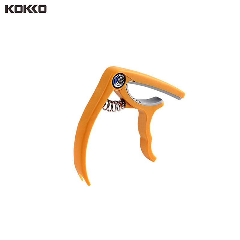 KOKKO Phụ kiện thay thế đàn guitar Capo bằng nhựa màu trắng vàng cho 4 - 6 dây Guitar / Bass / Ukulele