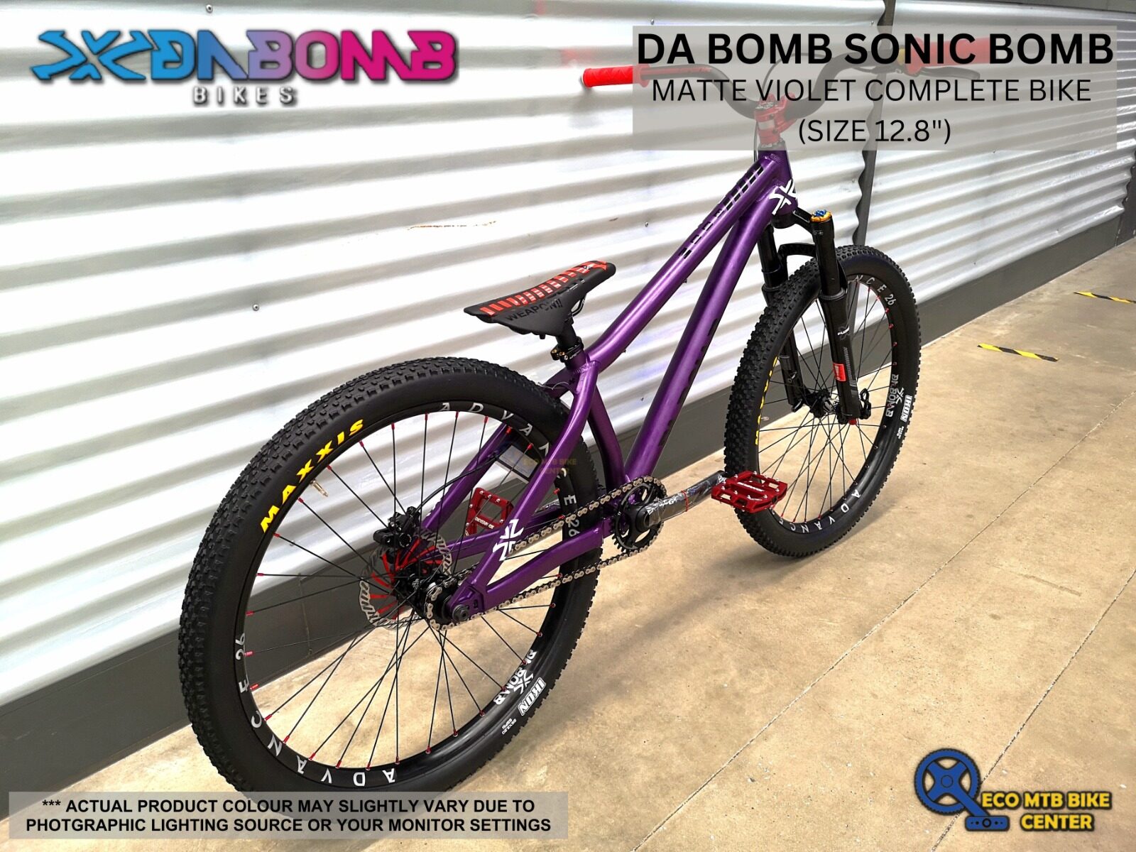DA BOMB Sonic Boom Complete Bike Matte Violet (Size 12.8