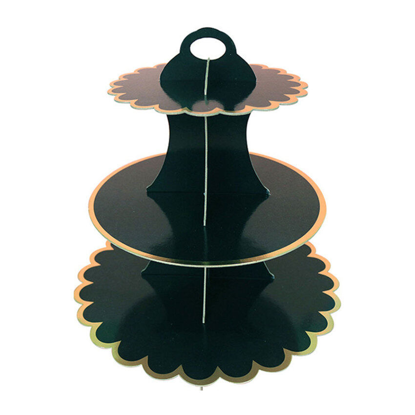 Cardboard Cupcake Stand White Cake Display Tower Round Cake Display