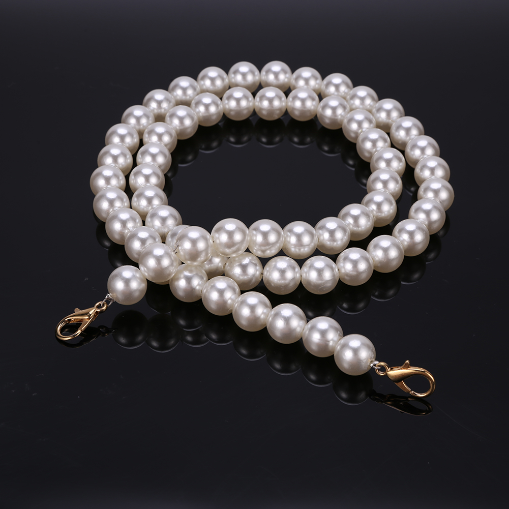 { Fast delivery }Pearl Strap for Bag DIY Purse Handle Shoulder Handbag Replacement Chains
