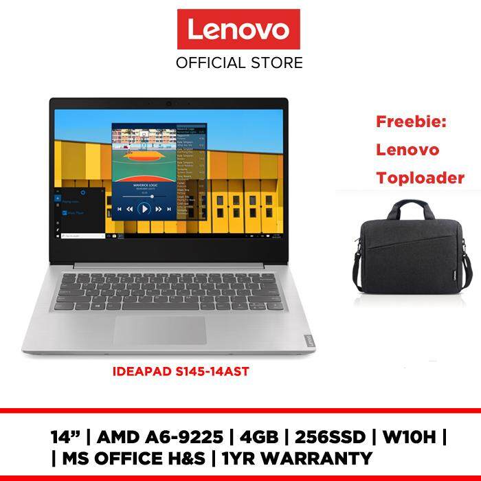 LENOVO LAPTOP NOTEBOOK IDEAPAD S145-14AST 81ST005KMJ 14 /AMD A6-9225/4GB/256GB/W10H/MS OFFICE/FREE Casual Toploader Malaysia