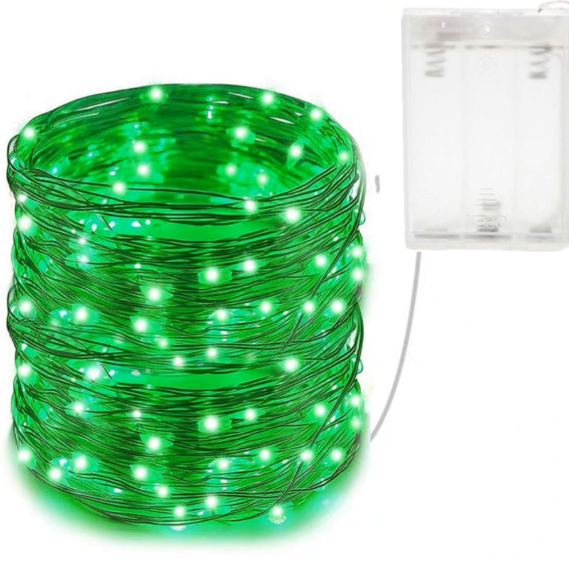 100 LEDs Battery Fairy Lights Copper Wire Christmas Light Waterproof Wedding Party Holiday String Lights