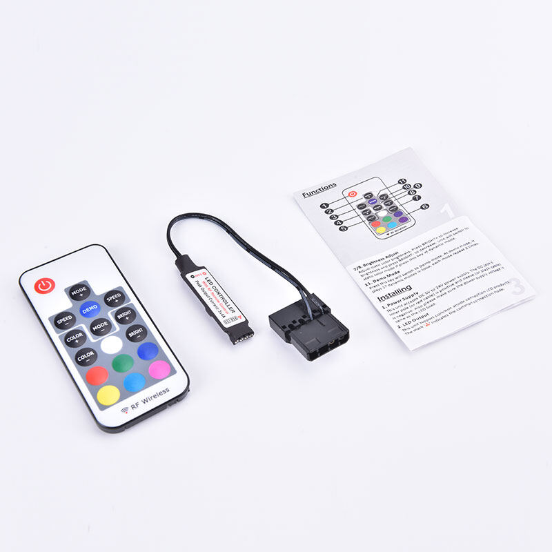 SHUNCHANG 12V DC SATA RGB Controller RF Remote Controler Wireless For ...