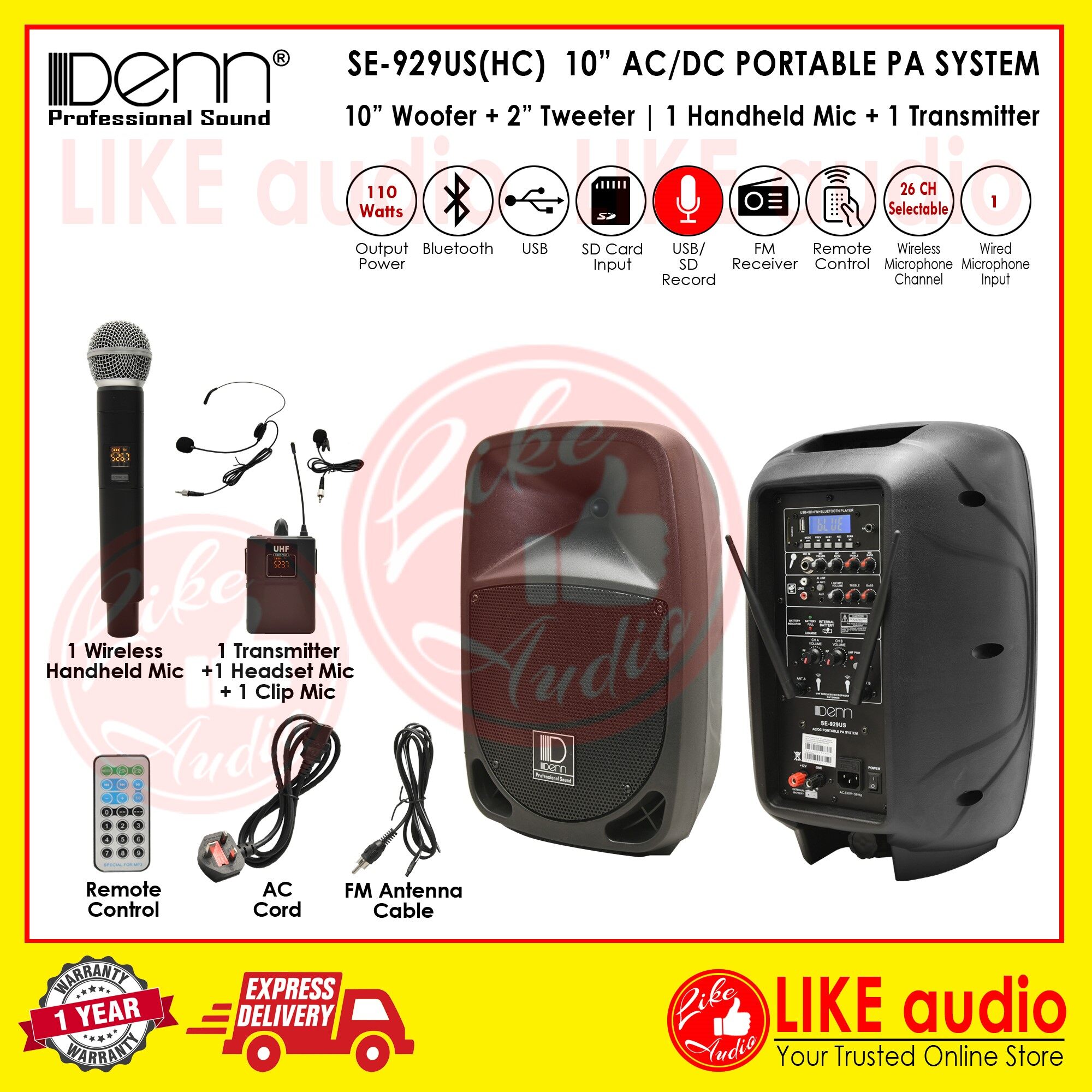 denn portable pa system