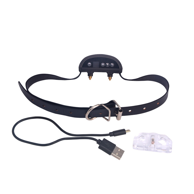 Hpt-901 Vòng Cổ Huấn Luyện Cho Chó Da Bò Điện Điều Chỉnh Mức Độ Sốc Tĩnh Điện Rung Thiết Bị Chống Sủa Có Thể Sạc Lại