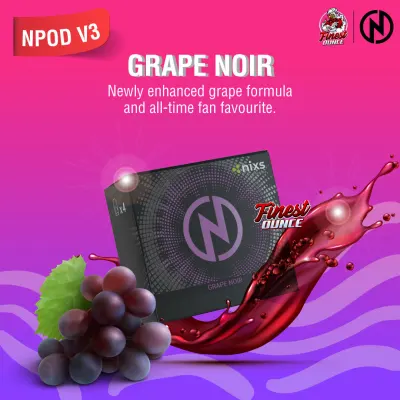 (GRAPE NOIR) Original NCIG3 Cartridges Flavour Replacement Pod NPOD V3 NCIG