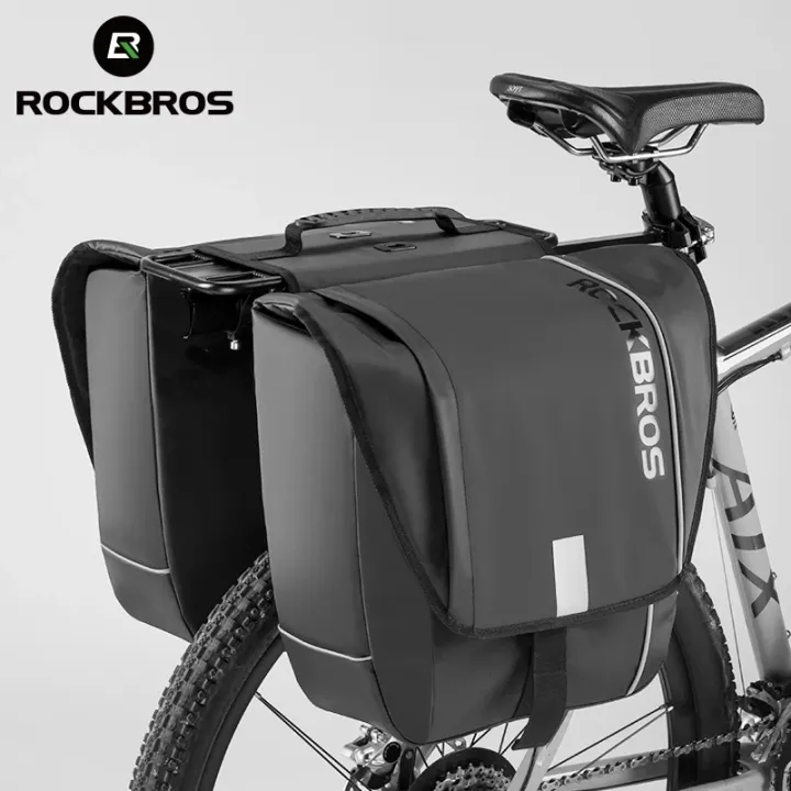 rockbros bike panniers for bicycle bike trunk bag rear bike rack bag for travel bicycle ebike accessories cargo carrier pack