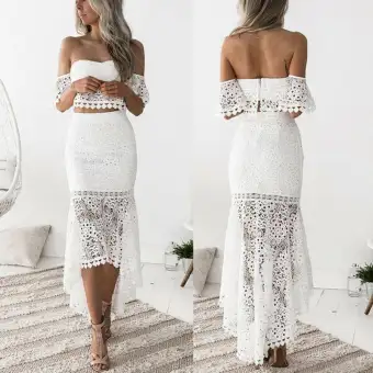 2 piece midi dress