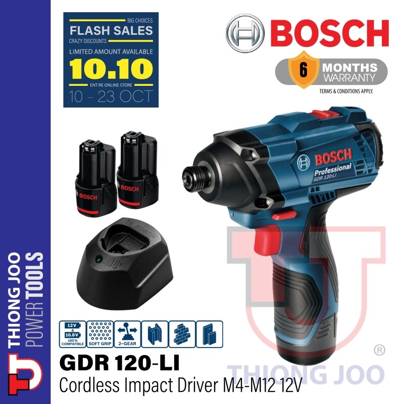 BOSCH GDR 120-LI IMPACT DRIVER/WRENCH