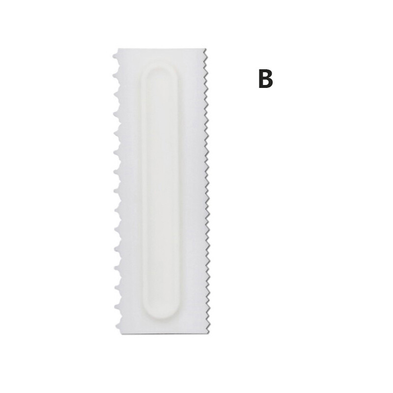 Houseeker 1pcs Cake Decorating Comb Cake Scraper Pastry Fondant Spatulas Baking Tools