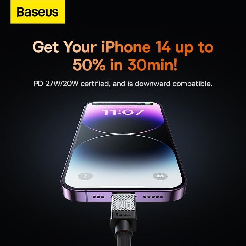 Baseus PD 20W USB Type C Cable for iPhone 14 13 8 Fast USB C Cable for iPhone Charging Cable Type C to Lighting Cable Wire Code